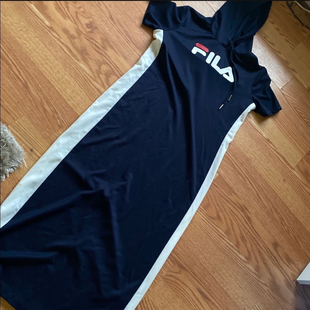 Brand New Fila Long Dress Hoodie Small Medium